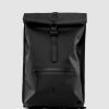 Bags * | Rains Rolltop Rucksack Black