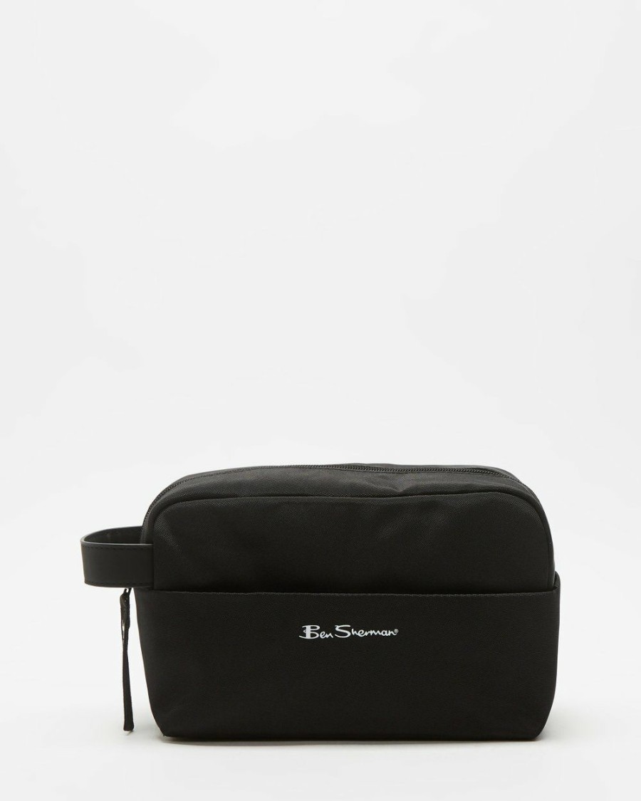 Bags * | Ben Sherman Toiletry Bag Black