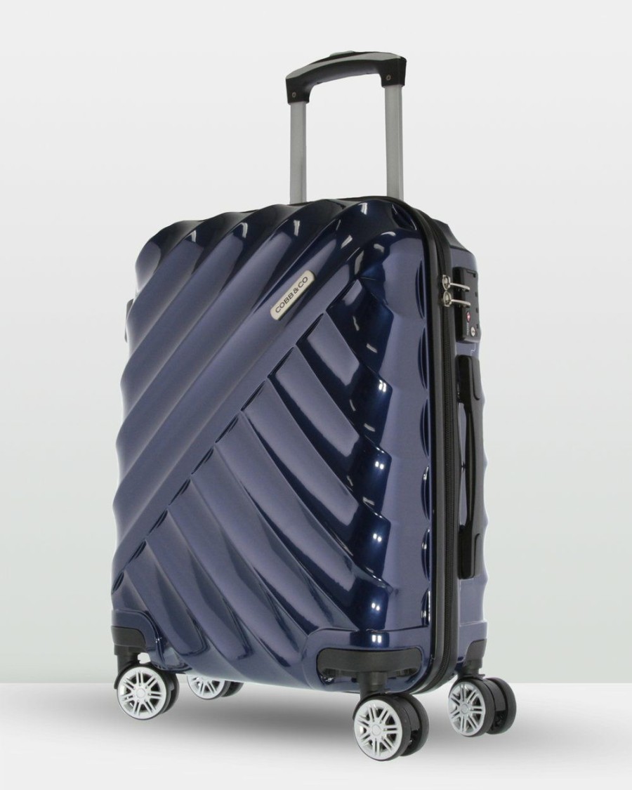 Bags * | Cobb & Co Bendigo Polycarbonate Large Hard Side Case Navy