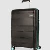 Travel And Luggage * | American Tourister Litevlo Spinner 55/20 Black & Turquoise