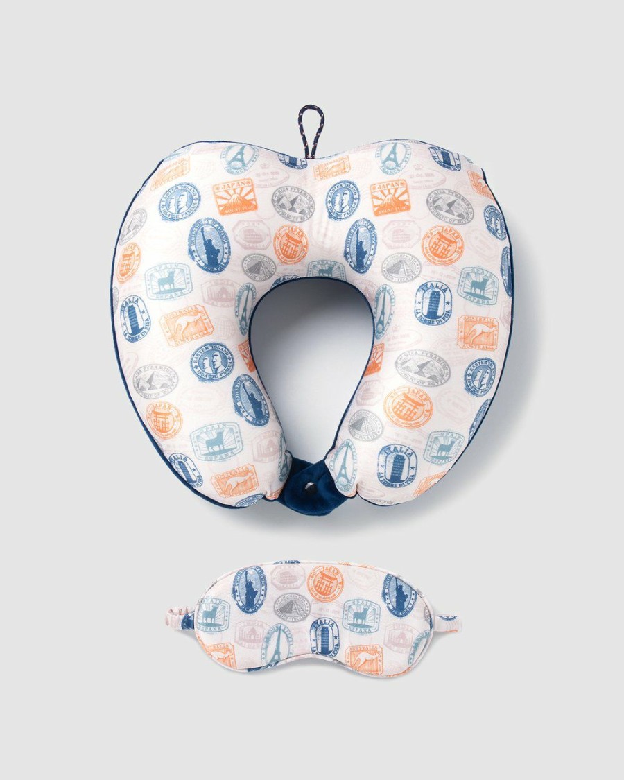 Travel And Luggage * | Globite Neck Pillow & Mask Set Navy