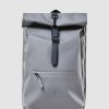 Bags * | Rains Rolltop Rucksack Charcoal