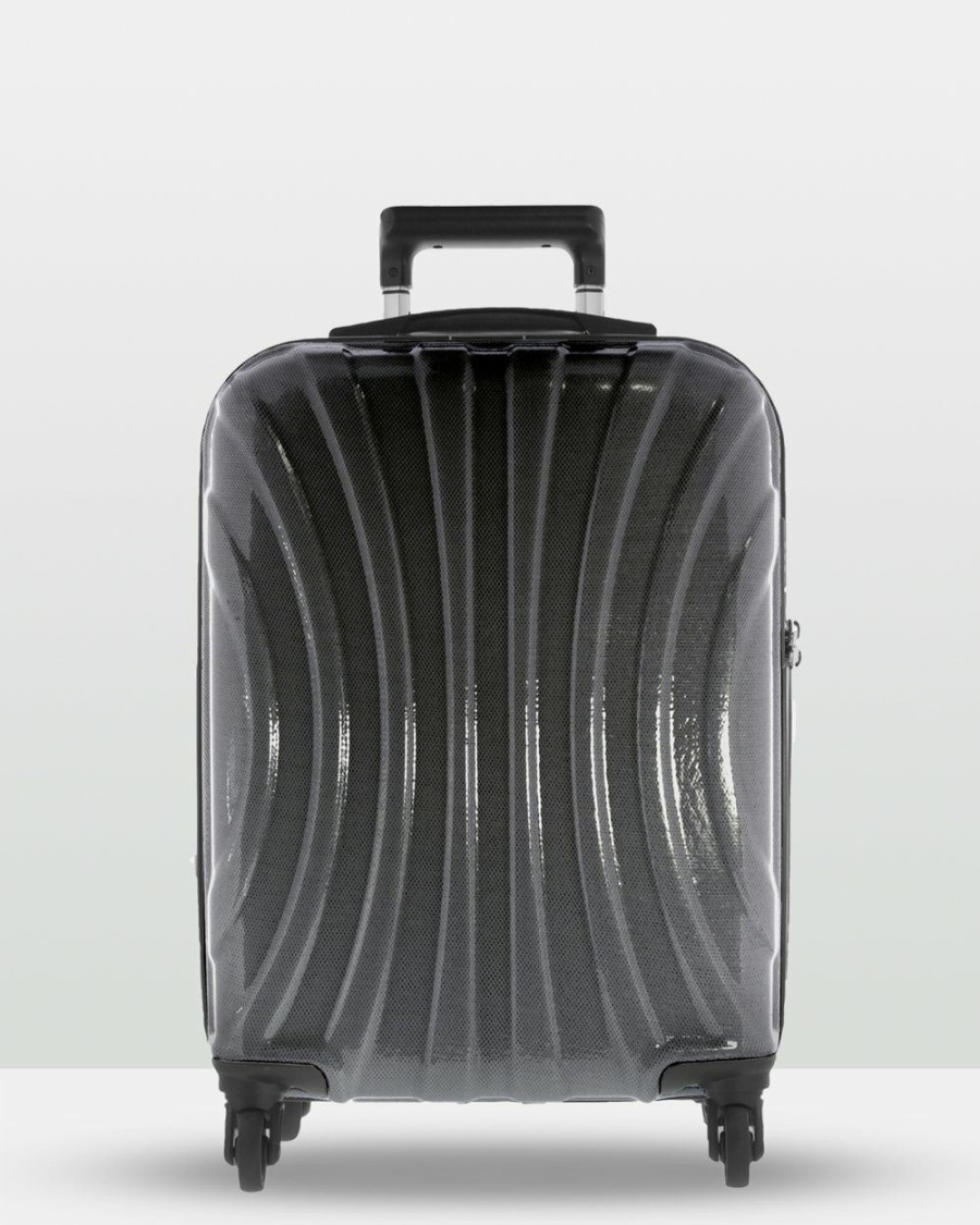 Travel And Luggage * | Cobb & Co Adelaide Luggage 3 Piece Hardside Spinner Black