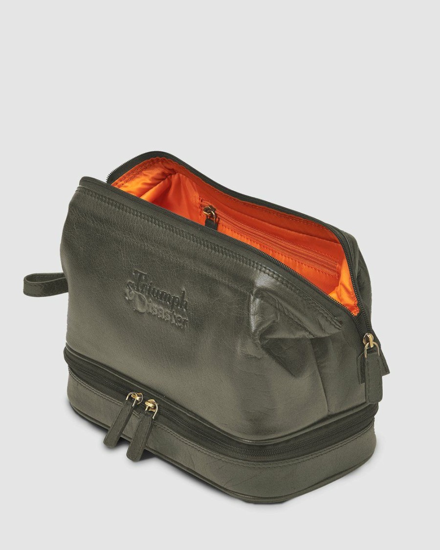 Bags * | Triumph & Disaster Olive The Dopp