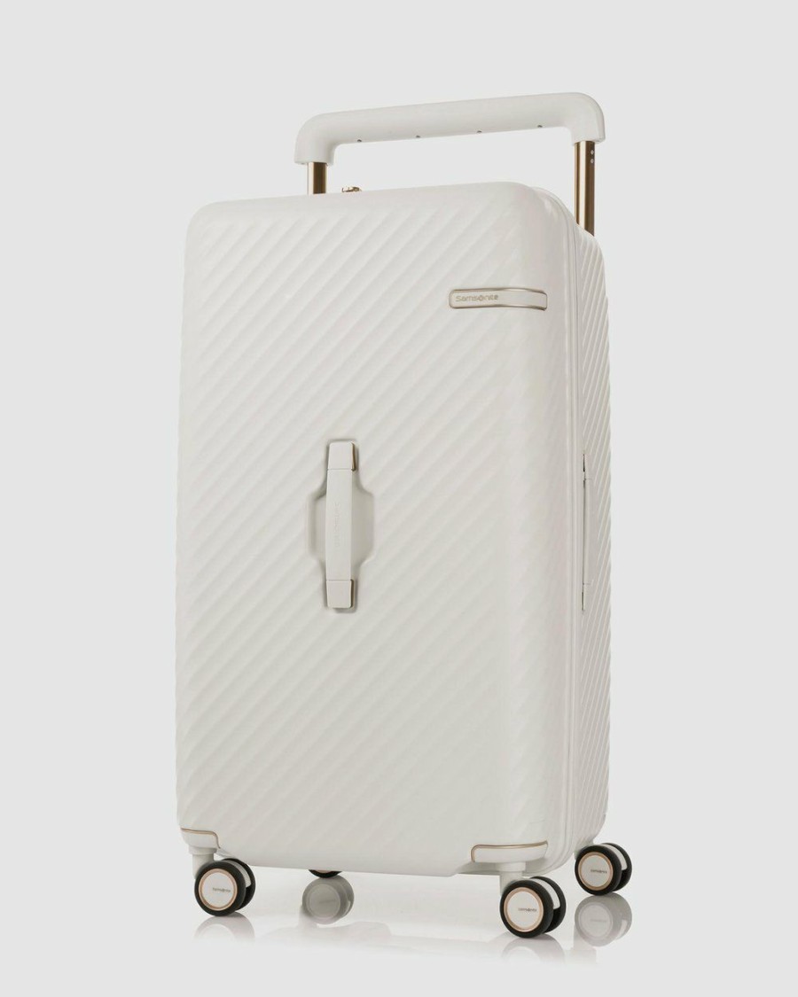 Travel And Luggage * | Samsonite Stem Spinner 76 Trunk Ivory