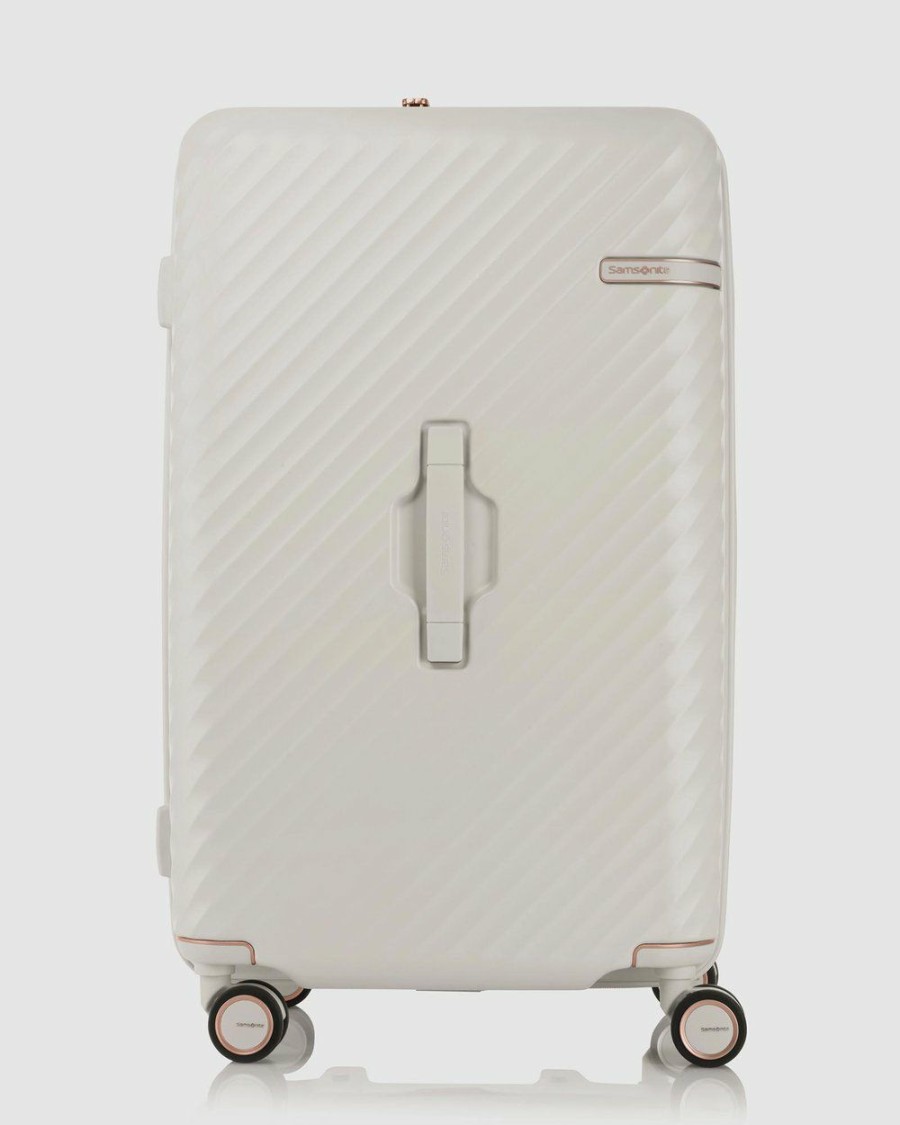 Travel And Luggage * | Samsonite Stem Spinner 76 Trunk Ivory