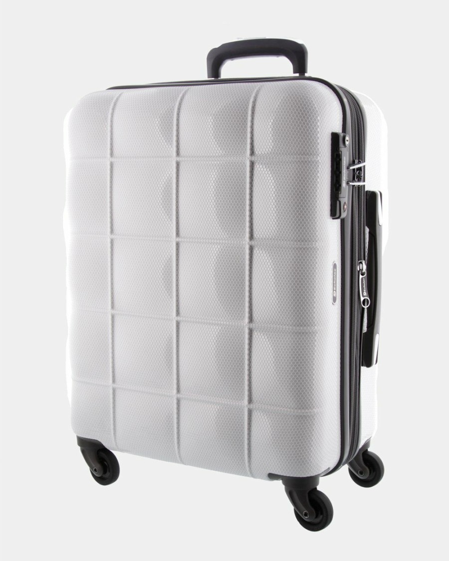 Travel Bags * | Echolac Japan Durban Echolac Large Hard Side Case White