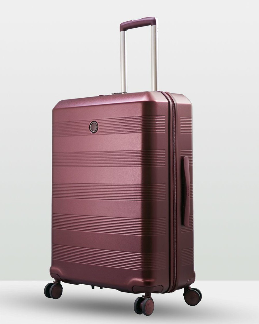 Travel Bags * | Echolac Japan Denver Echolac Medium Case Burgandy