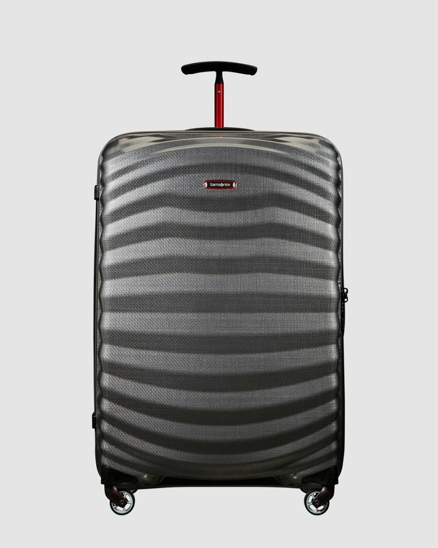 Travel And Luggage * | Samsonite Lite-Shock Sport 75Cm Spinner Case Eclipse Grey & Red