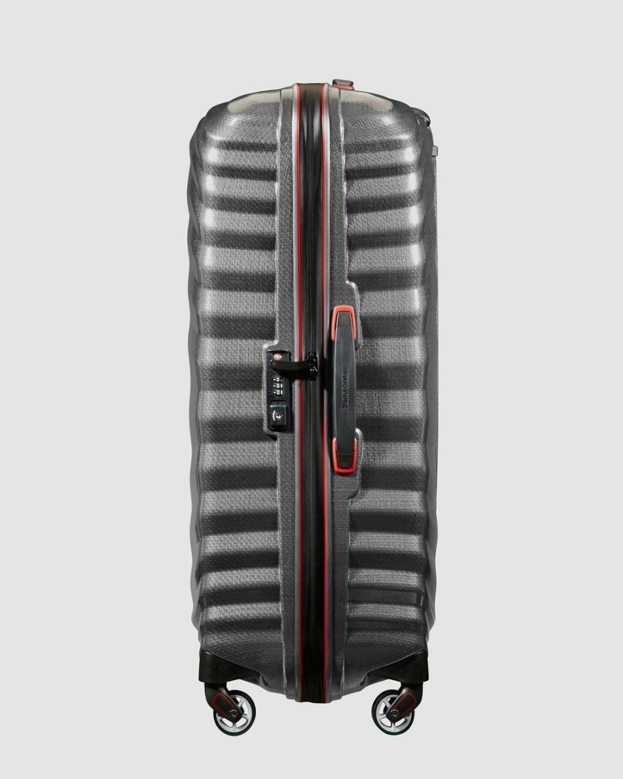 Travel And Luggage * | Samsonite Lite-Shock Sport 75Cm Spinner Case Eclipse Grey & Red