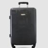 Travel And Luggage * | Jett Black Carbon Black Series Large Suitcase Metallic Black