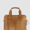 Bags * | Cobb & Co Lawson Jr. Soft Leather Briefcase Tan