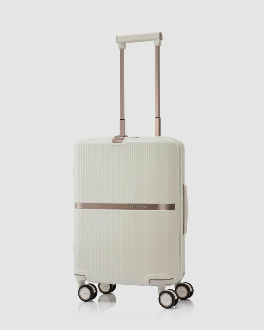 Travel And Luggage * | Samsonite Minter Spinner 55 Ivory