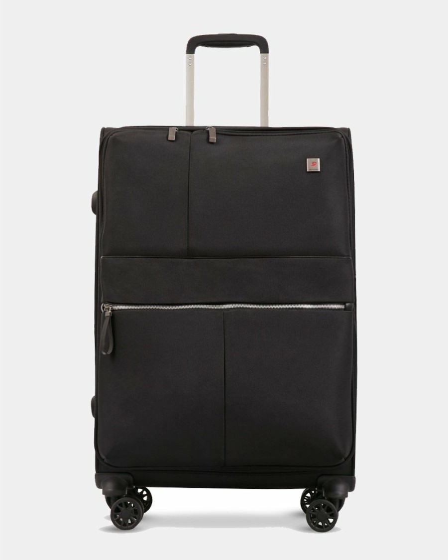 Travel And Luggage * | Echolac Japan Marco Echolac On-Board Soft Side Case Black