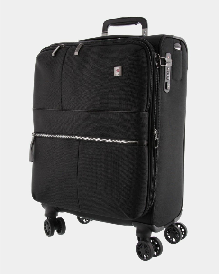 Travel And Luggage * | Echolac Japan Marco Echolac On-Board Soft Side Case Black