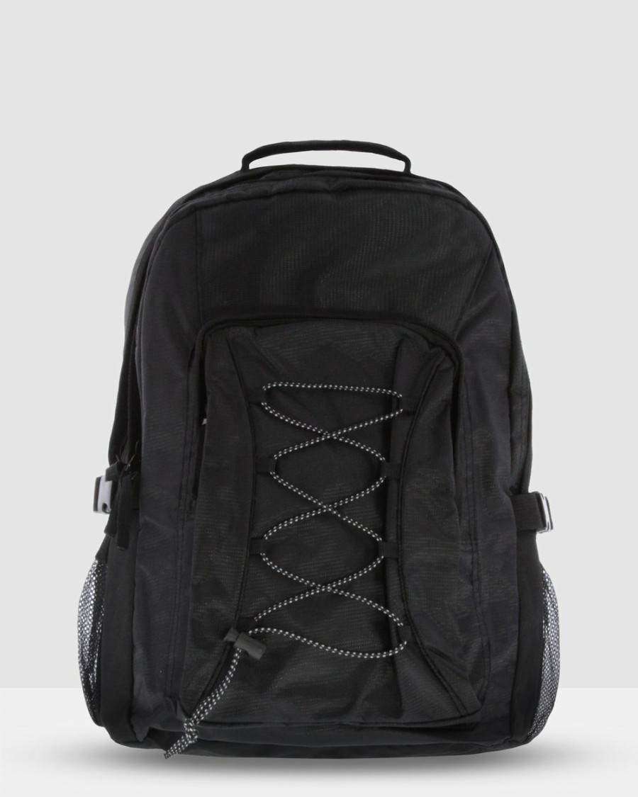 Bags * | Cobb & Co Bradley Rfid Blocking Backpack Black