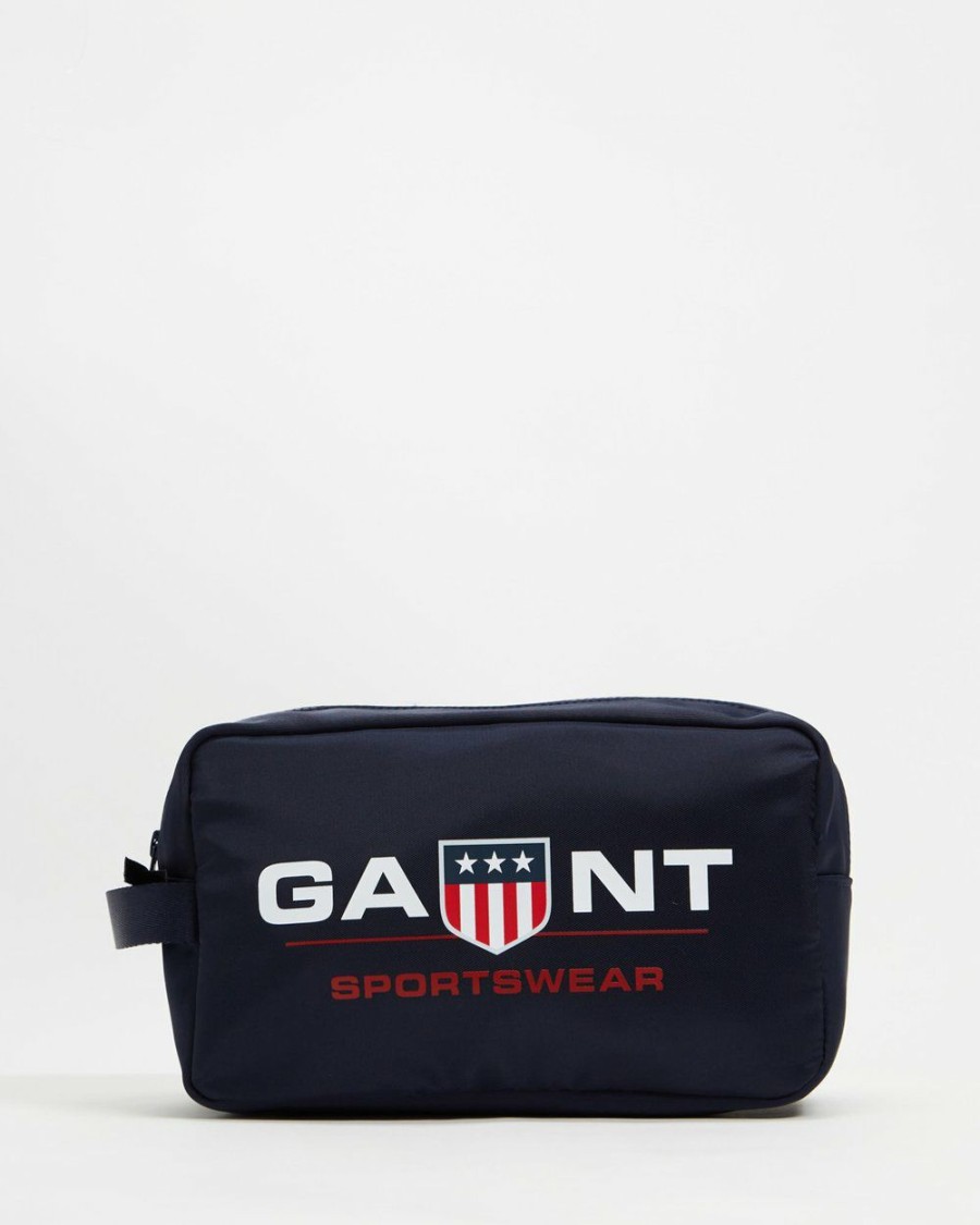 Bags * | Gant Retro Shield Washkit Evening Blue