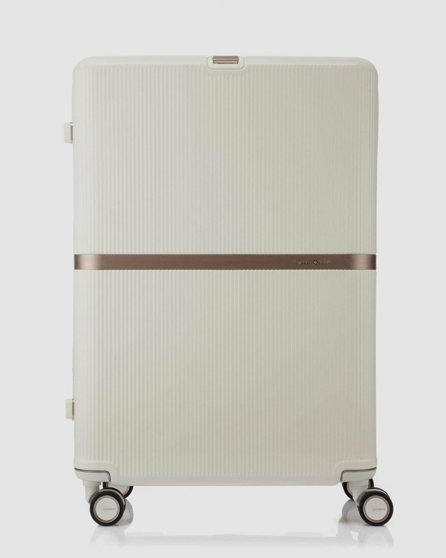 Travel And Luggage * | Samsonite Minter Spinner 75 Exp Ivory