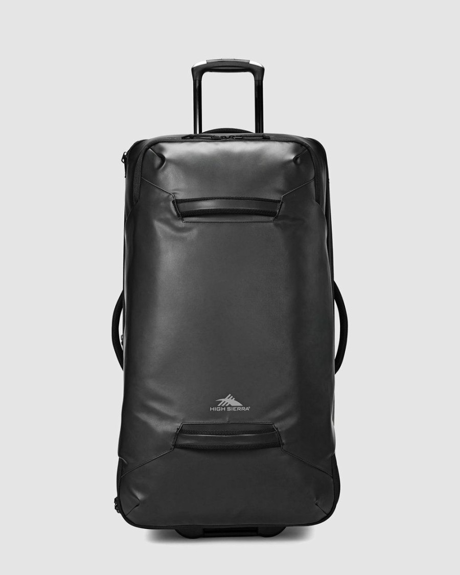 Bags * | High Sierra Rossby 76Cm Wheeled Duffle Black