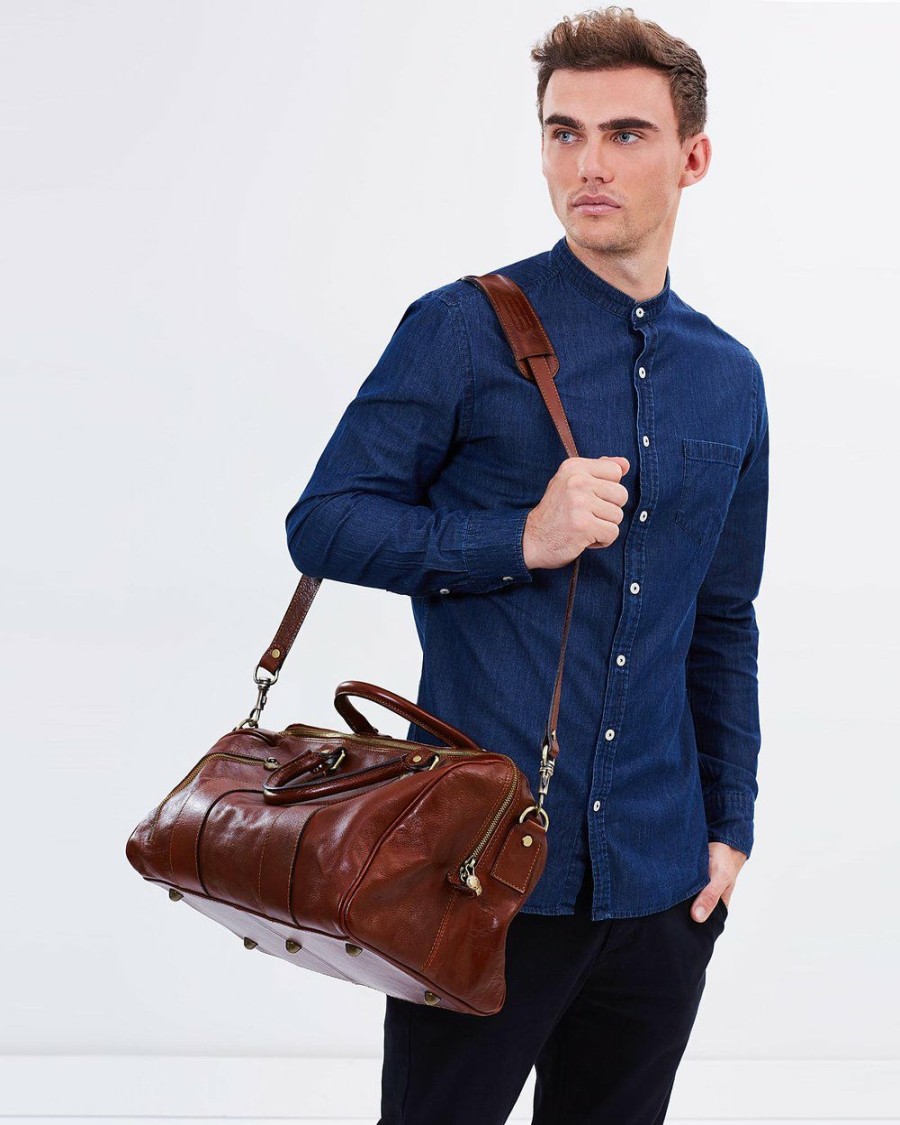 Bags * | Republic Of Florence The Small Nardi Duffle Bag Brown