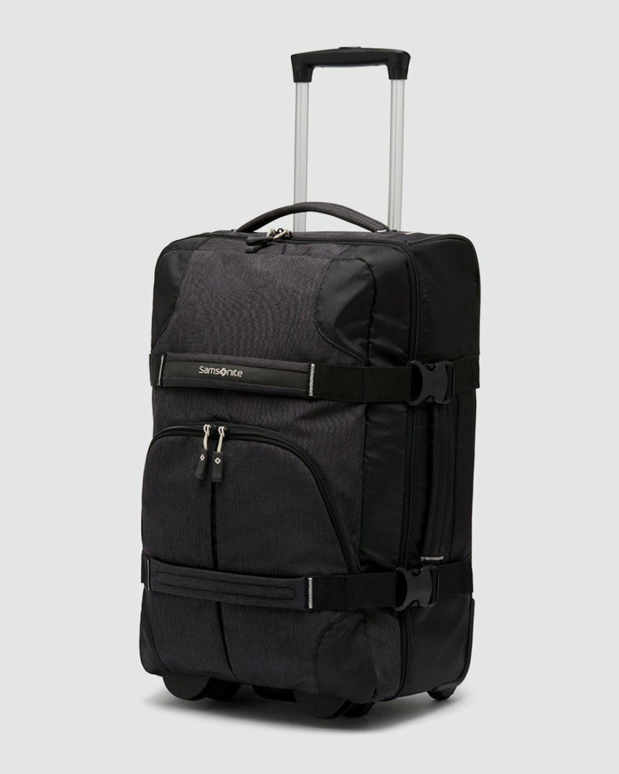 Bags * | Samsonite Rewind Duffle Wheeled 55Cm Black