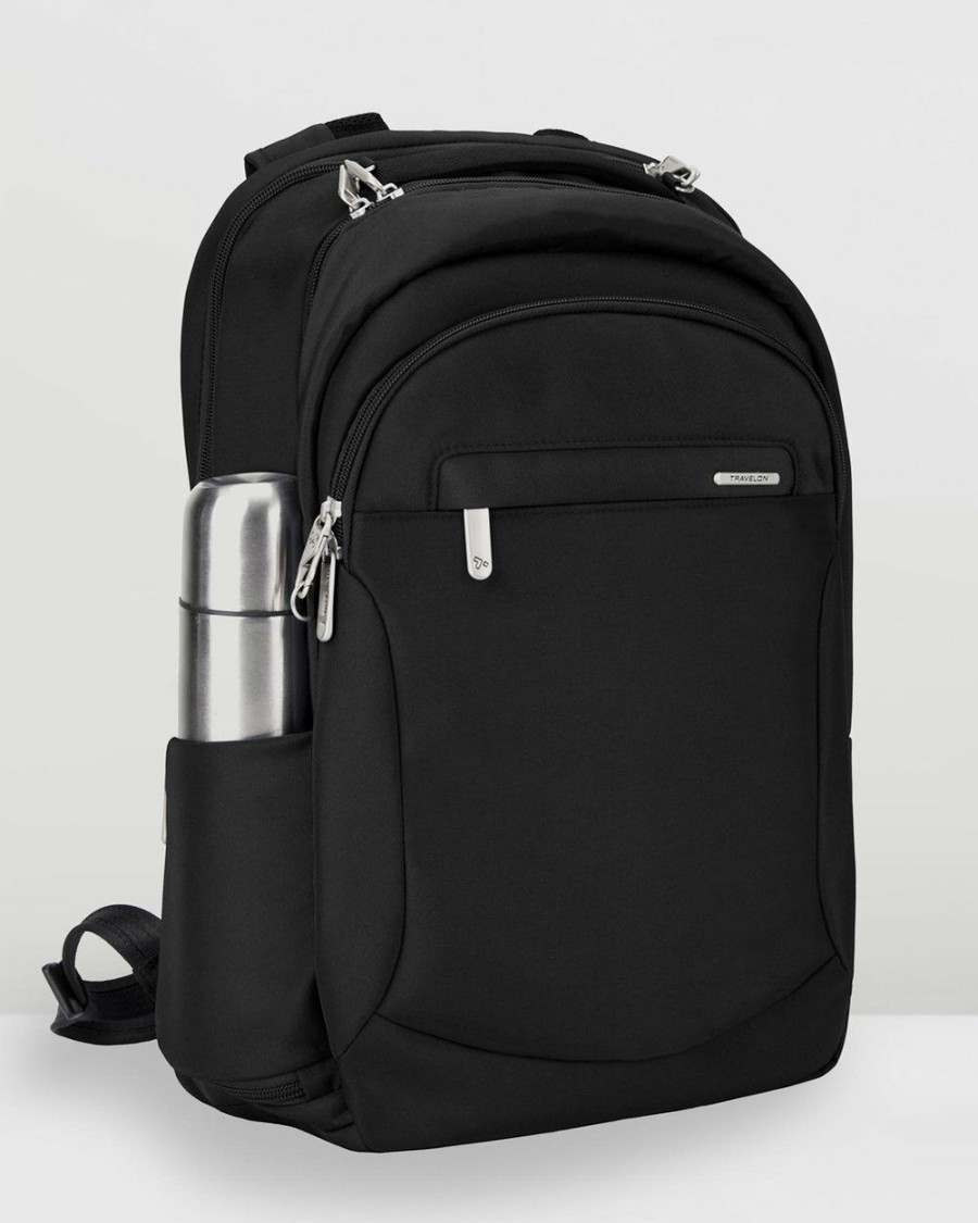 Bags * | Travelon Classic Large Backpack Black