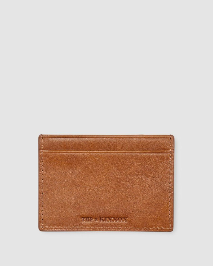 Travel Bags * | Thp X Kinnon Card Holder Vintage Tan