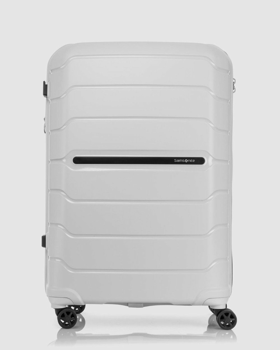 Travel And Luggage * | Samsonite Oc2Lite 68Cm Spinner Suitcase Off-White