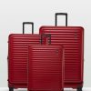 Travel Bags * | Echolac Japan Birmingham Echolac 3 Piece Luggage Set Red