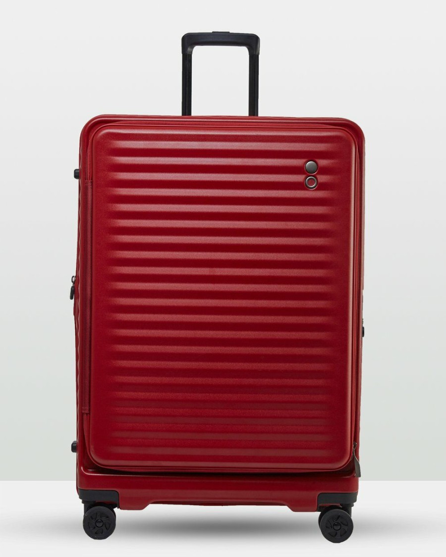 Travel Bags * | Echolac Japan Birmingham Echolac 3 Piece Luggage Set Red