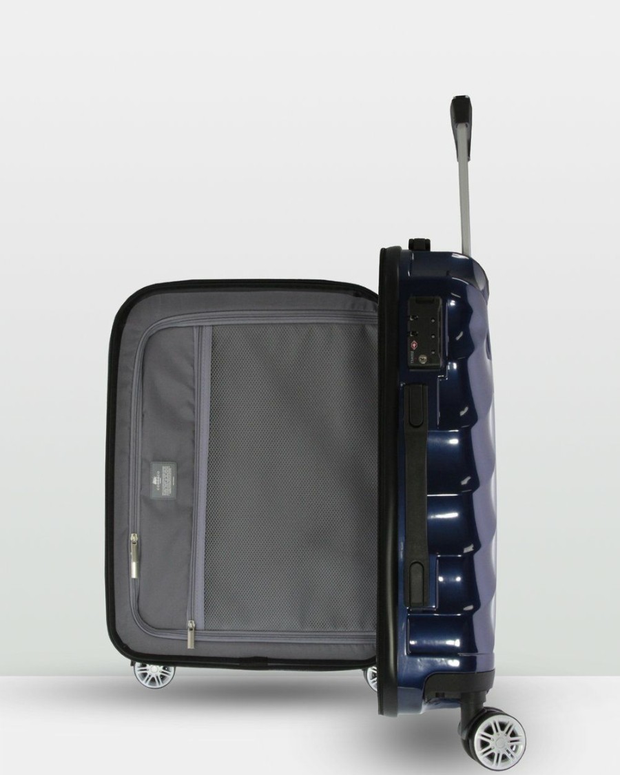 Travel And Luggage * | Cobb & Co Bendigo Polycarbonate Medium Hard Side Case Navy