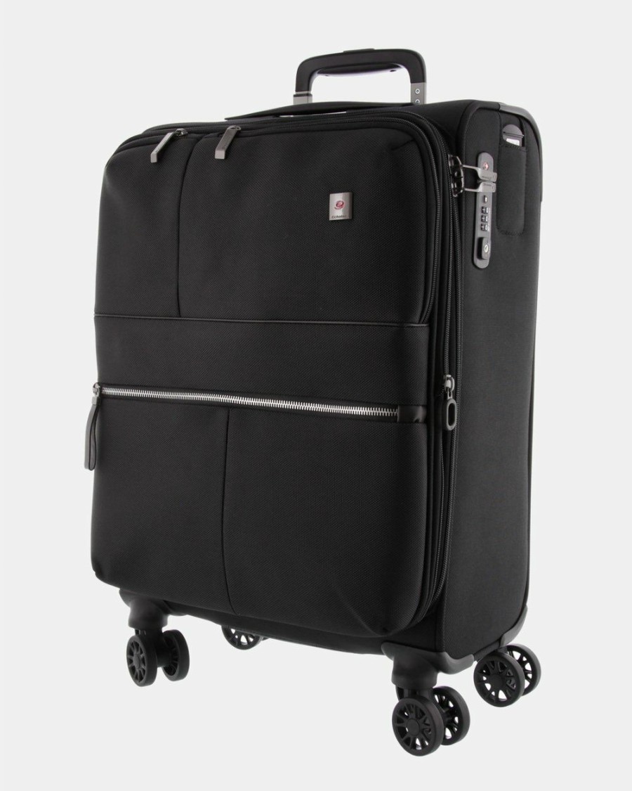 Travel And Luggage * | Echolac Japan Marco Echolac Medium Soft Side Case Black