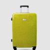 Travel And Luggage * | Jett Black Carbon Yellow Series Medium Suitcase