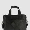 Bags * | Cobb & Co Lawson Jr. Soft Leather Briefcase Black