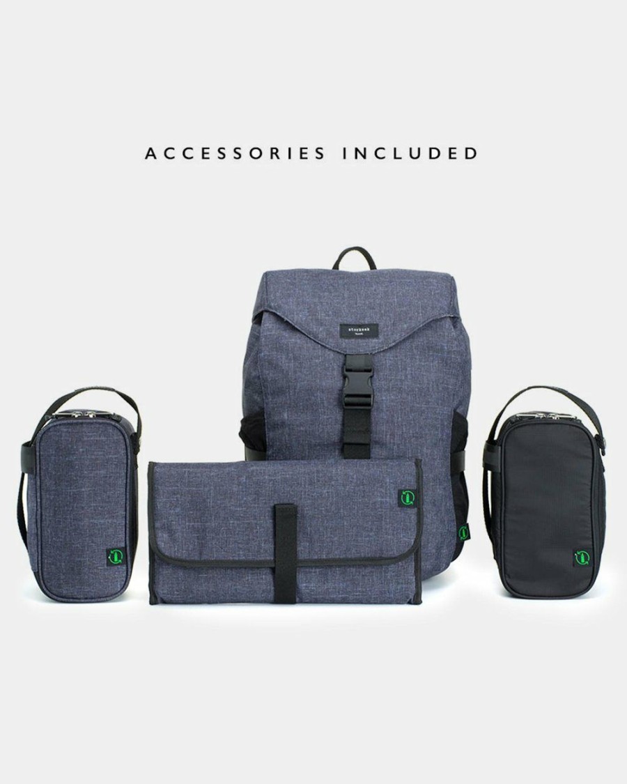 Bags * | Storksak Eco Travel Backpack Nappy Bag Navy