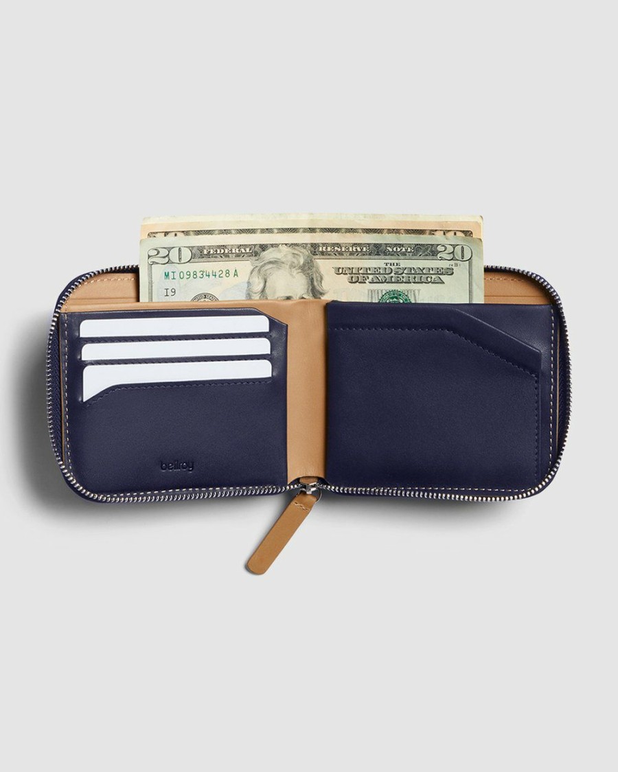 Wallets * | Bellroy Zip Wallet Navy