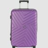 Bags * | Jett Black Violet Maze Series Medium Suitcase