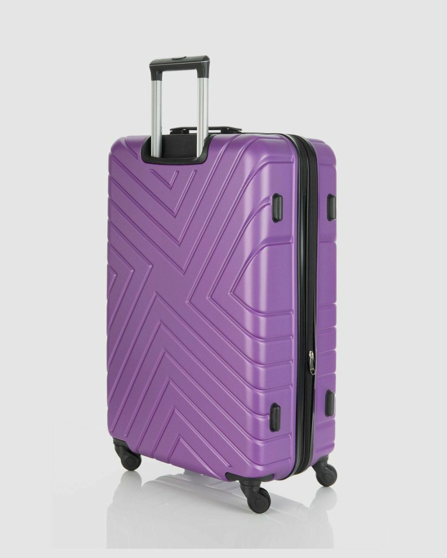 Bags * | Jett Black Violet Maze Series Medium Suitcase