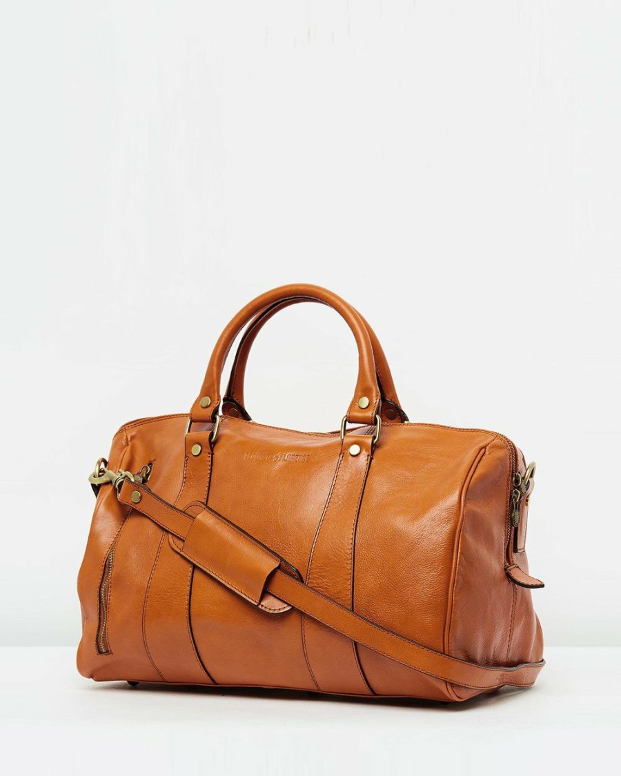 Bags * | Republic Of Florence The Small Nardi Duffle Bag Tan