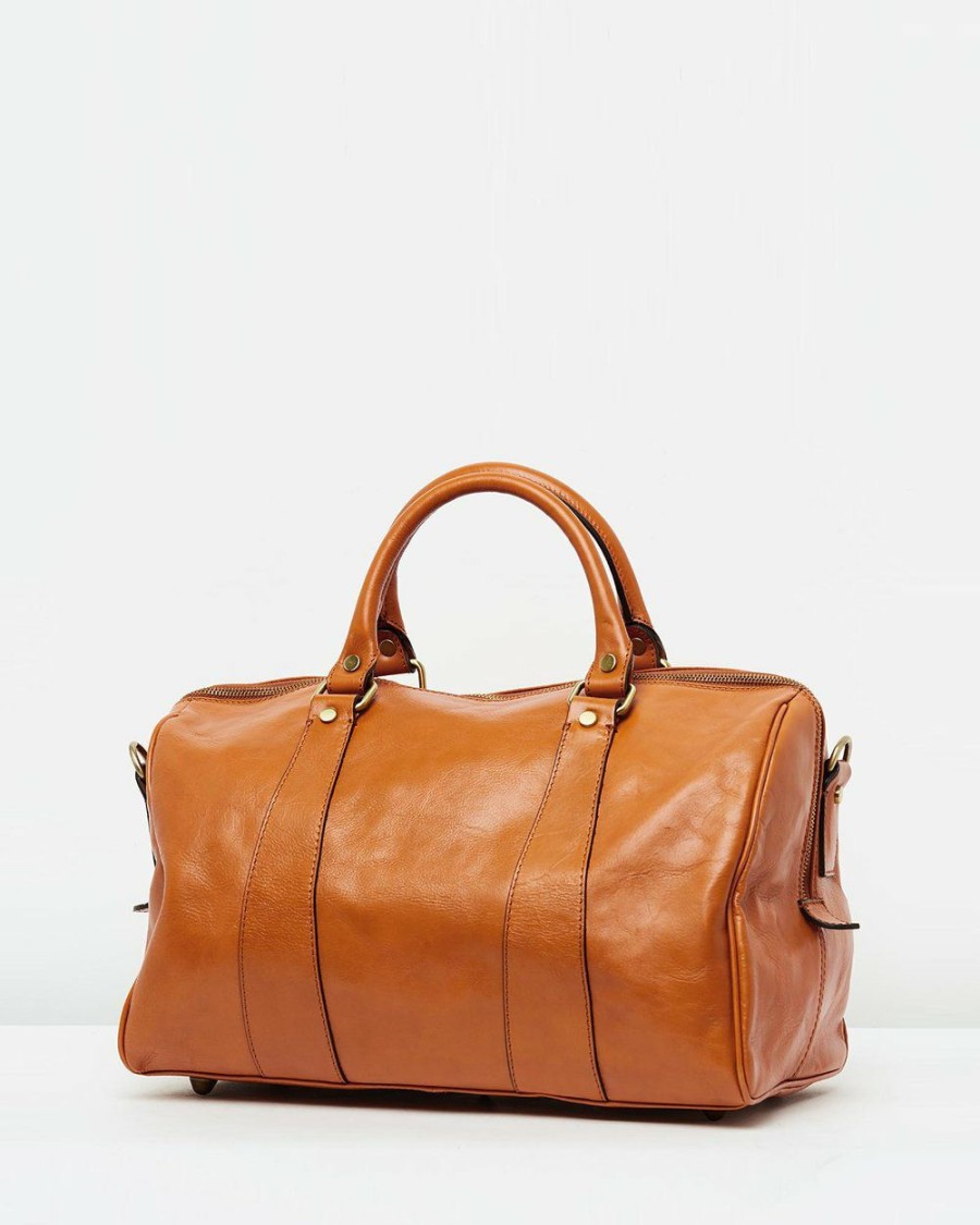 Bags * | Republic Of Florence The Small Nardi Duffle Bag Tan