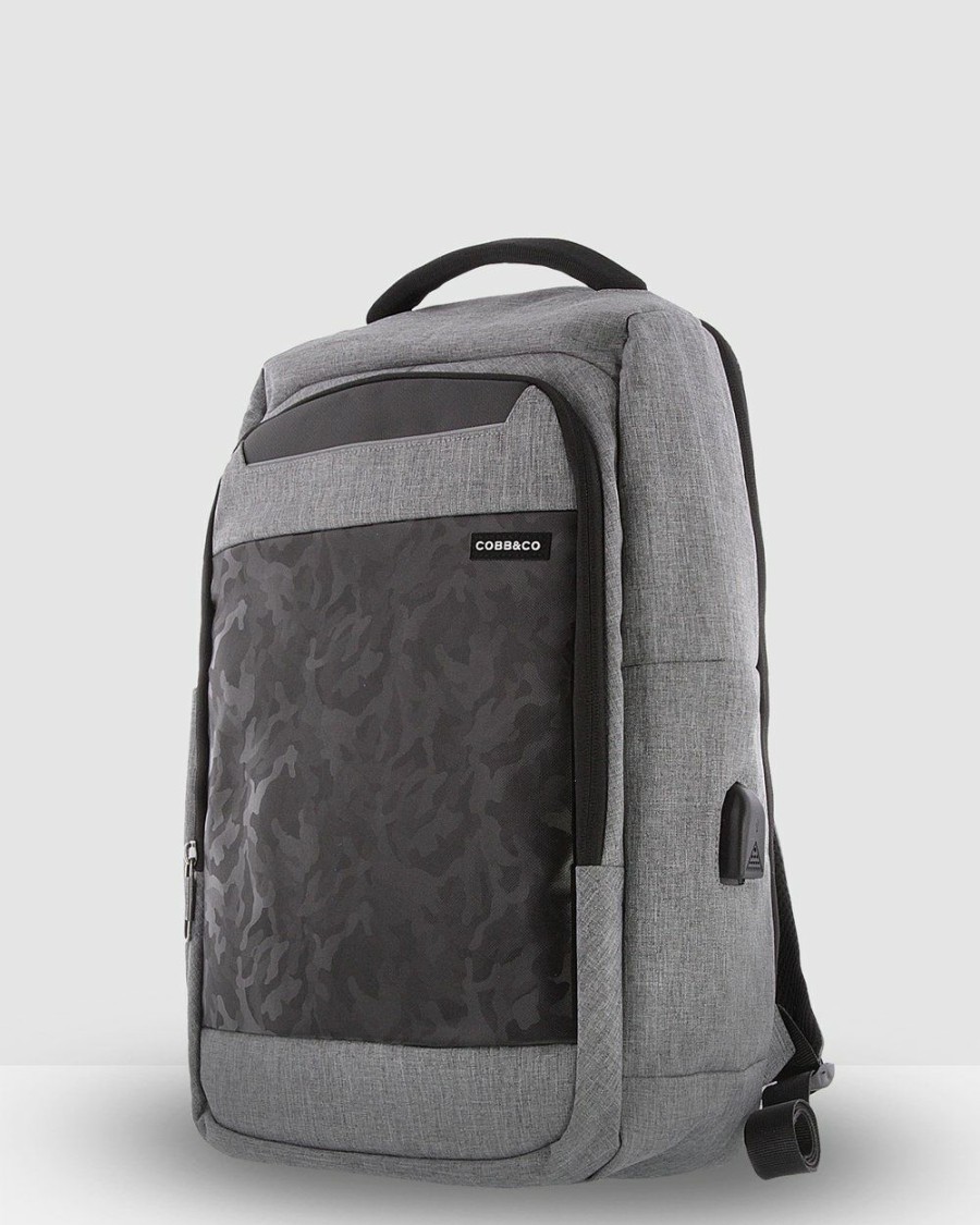 Bags * | Cobb & Co Bowie Anti-Theft Backpack Black