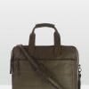 Bags * | Cobb & Co Lawson Soft Leather Briefcase Olive