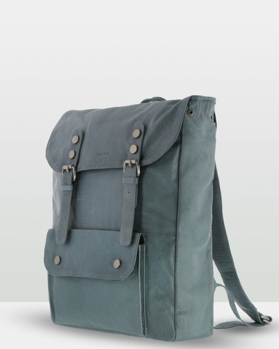 Bags * | Cobb & Co Wentworth Soft Leather Backpack Steel