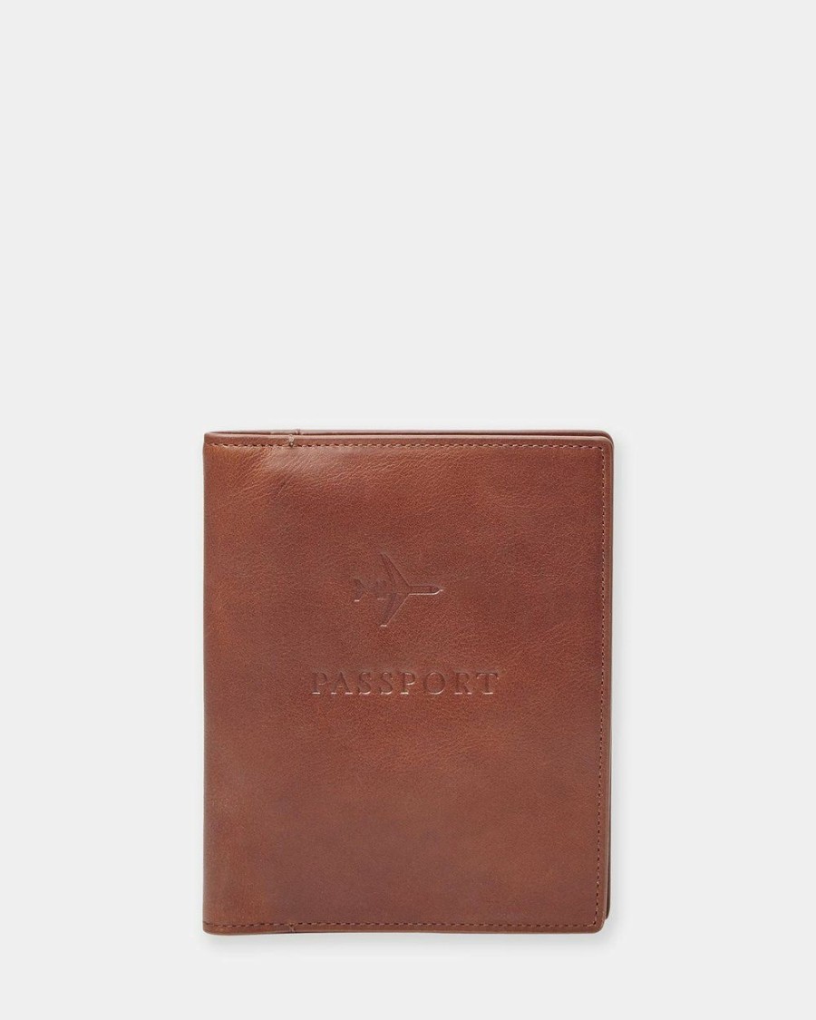 Travel And Luggage * | Fossil Brown Passport Case