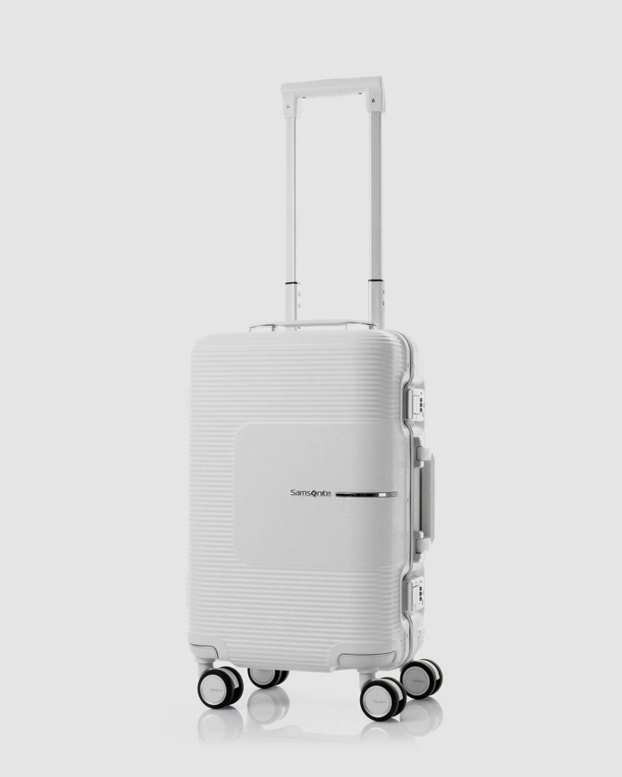 Travel And Luggage * | Samsonite Tri-Tech Spinner 55 Fr Matte White