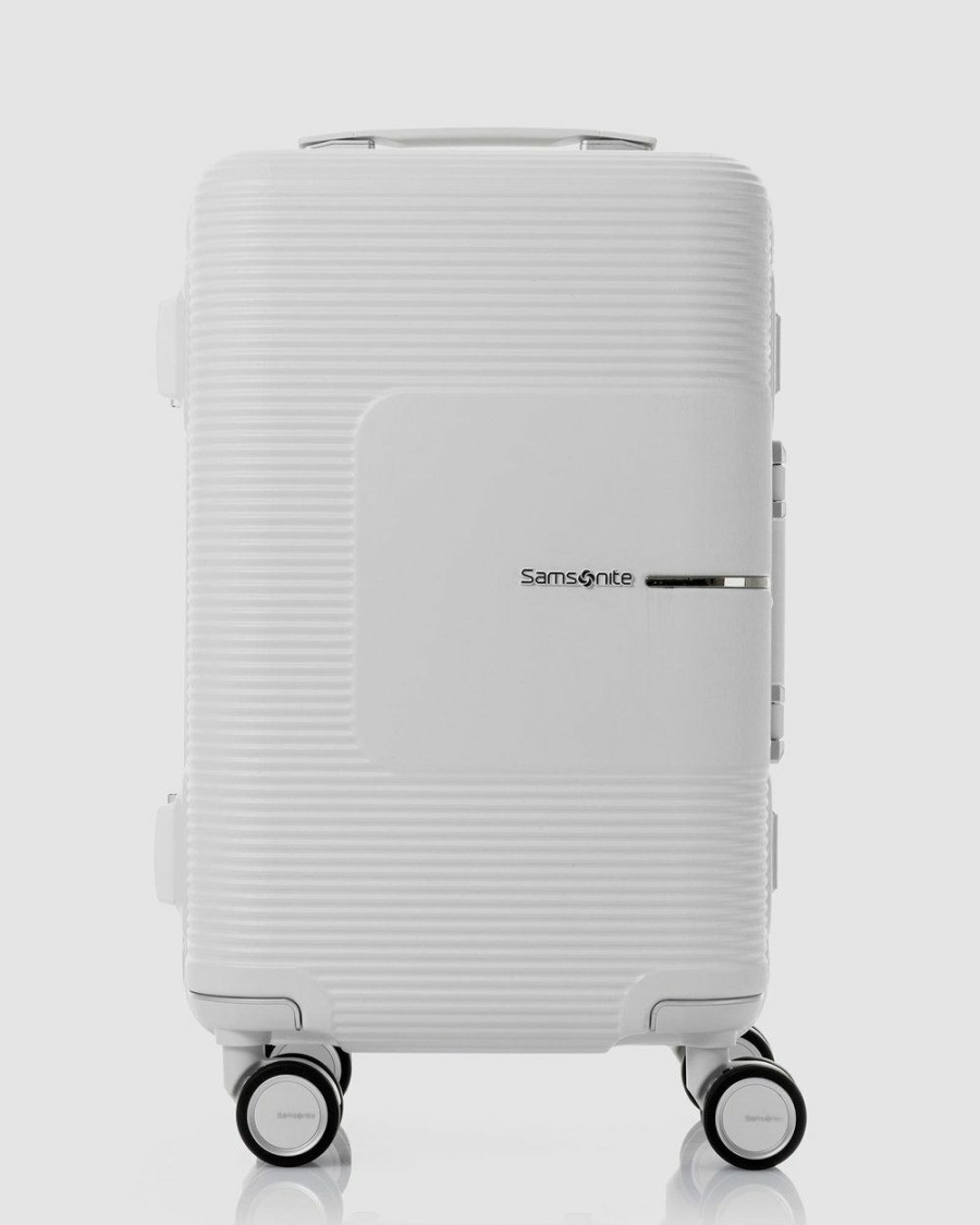 Travel And Luggage * | Samsonite Tri-Tech Spinner 55 Fr Matte White