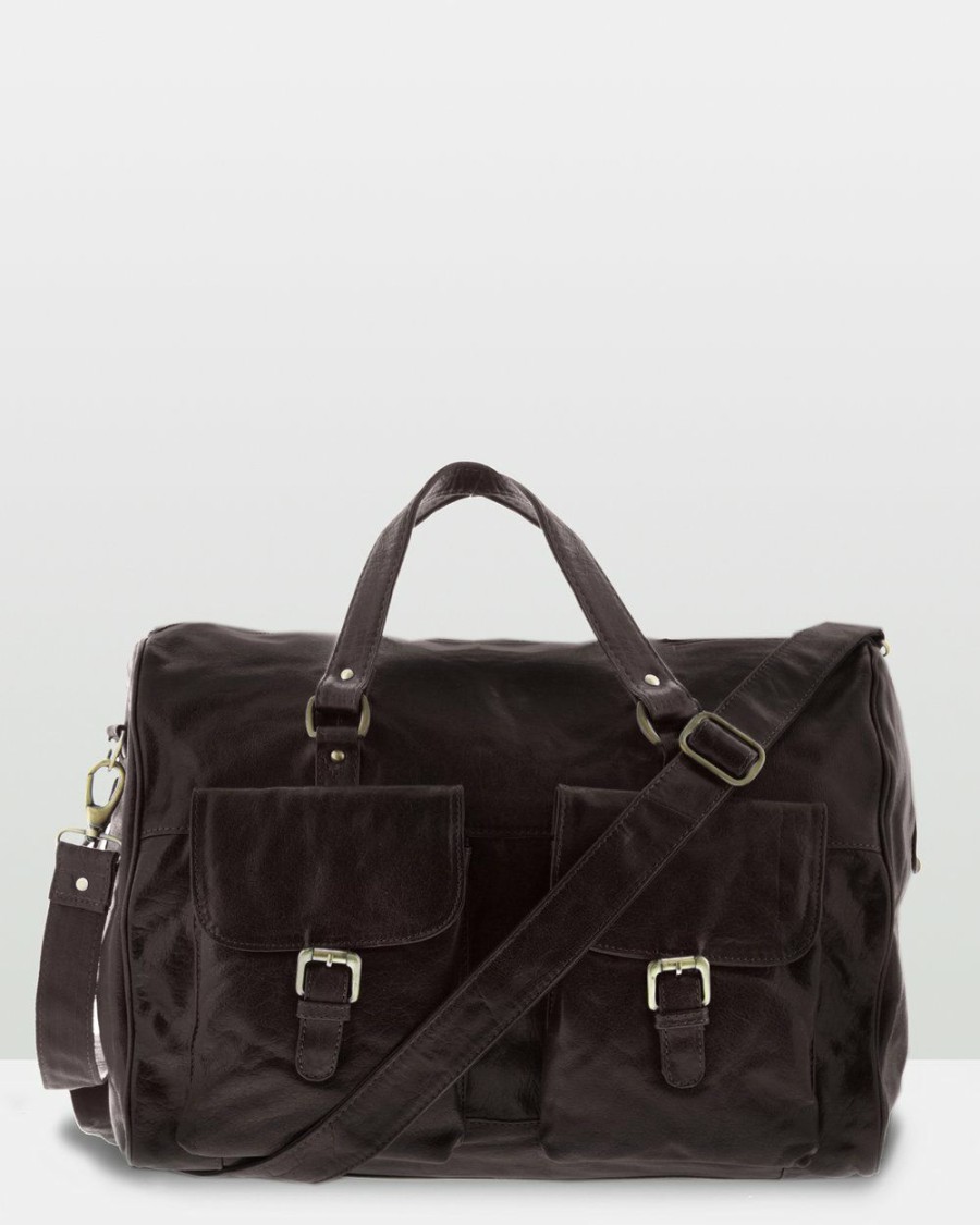 Bags * | Cobb & Co Soho Duffle Bag Chocolate