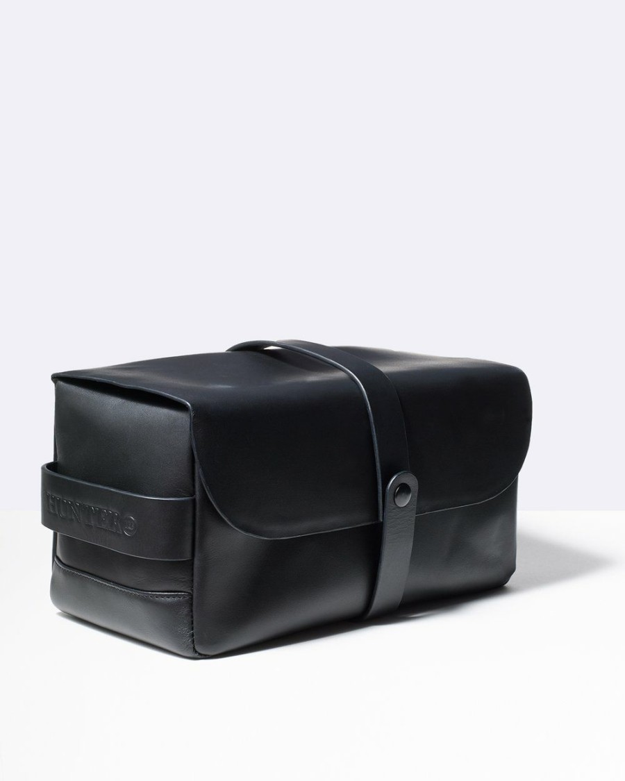 Bags * | Hunter Lab Leather Tactical Bag Black