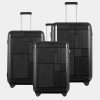 Travel Bags * | Echolac Japan Los Angeles Echolac 3 Piece Set Black