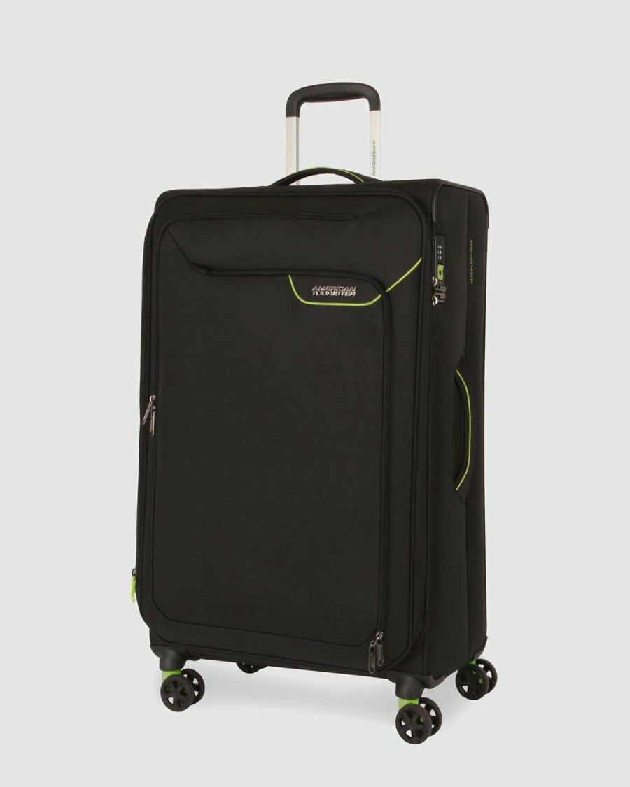 Travel And Luggage * | American Tourister Applite 4Security Spinner 82/31 Exp Tsa Black & Green